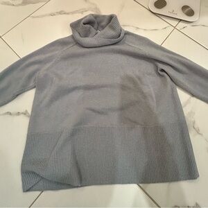 athleta turtleneck sweater light blue - small
$60
